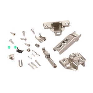 DBH-001 damping buffer hinge complete components including hydraulic damper spring screws and mounting parts