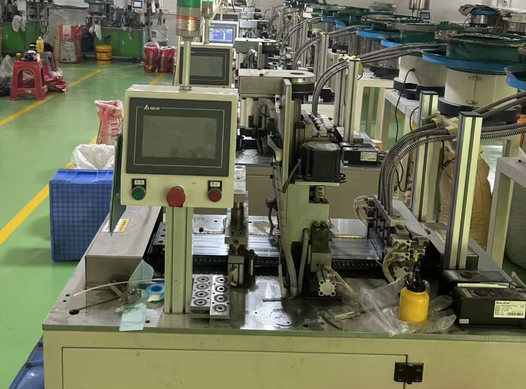 Metal production machine line inside Hongyiming Metal Technology Co., Ltd factory